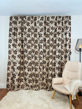 Draperie Blackout crem cu flori maro (Copy) Perdele de Poveste